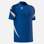 camiseta totem azul real blanco